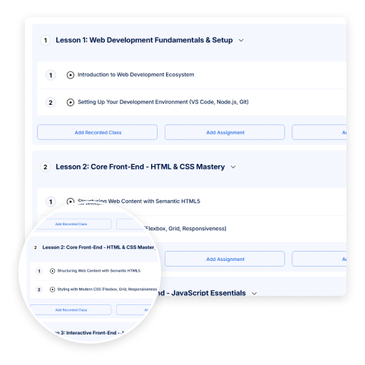 Lesson Content Builder